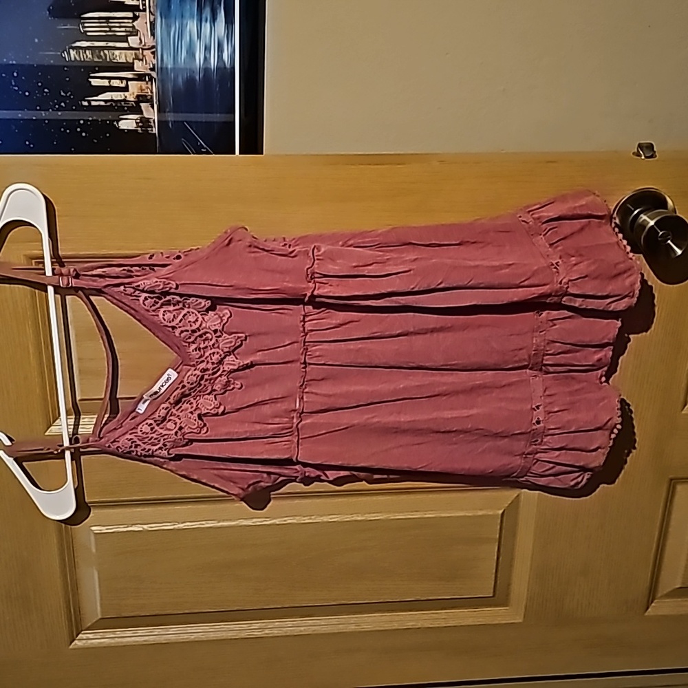 Mauve flowy tank